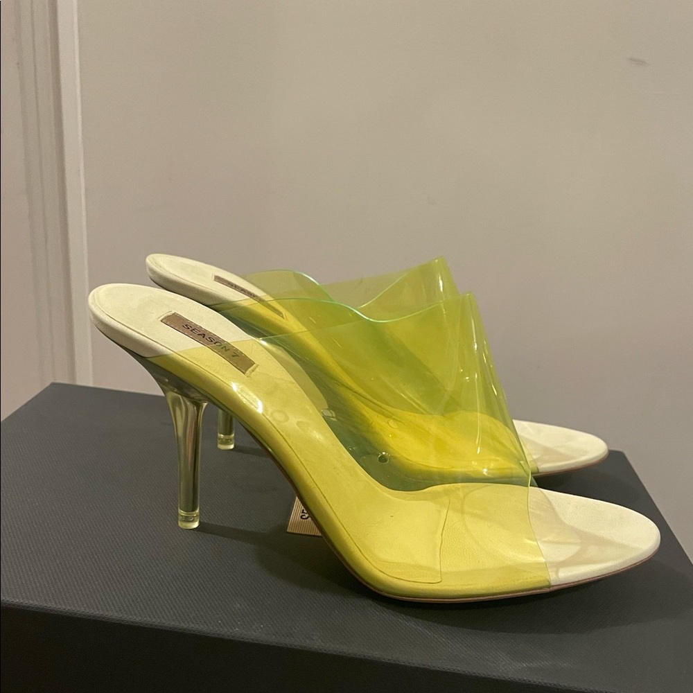 COPY - Authentic YEEZY Season 7 Yellow PVC Slide Heels size 36